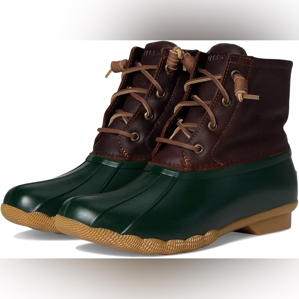 Sperry Brown/Green “Salt Water” Duck Boots (Women’s 7) PRICE FIRM